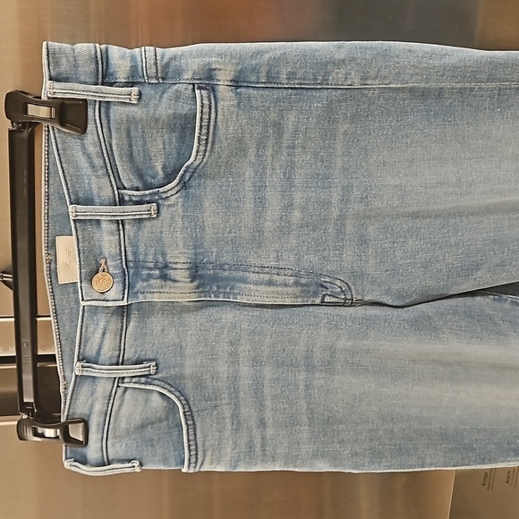 💕MOTHER💕 Hustler Ankle Fray Jeans w/ Mother Patch ~ Cutting Class Blue 27 NWT - Picture 14 of 16